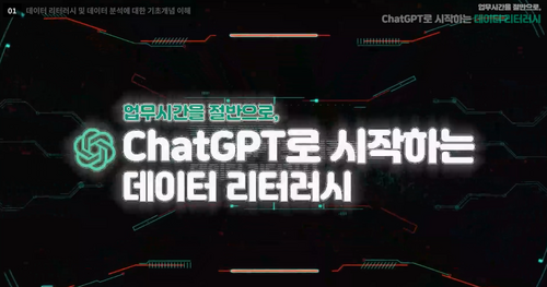 [비환급] 업무시간을 절반으로, ChatGPT로 시작하는 데이터 리터러시(1)