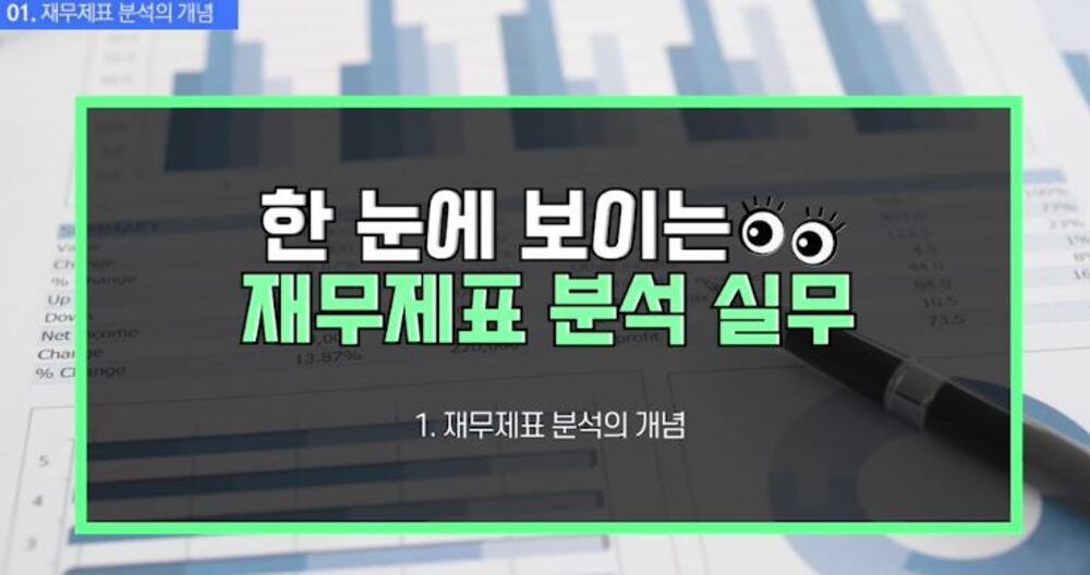 [비환급] 한 눈에 보이는 재무제표 분석 실무